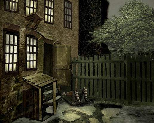 Ilustración, Escenaio del crimen